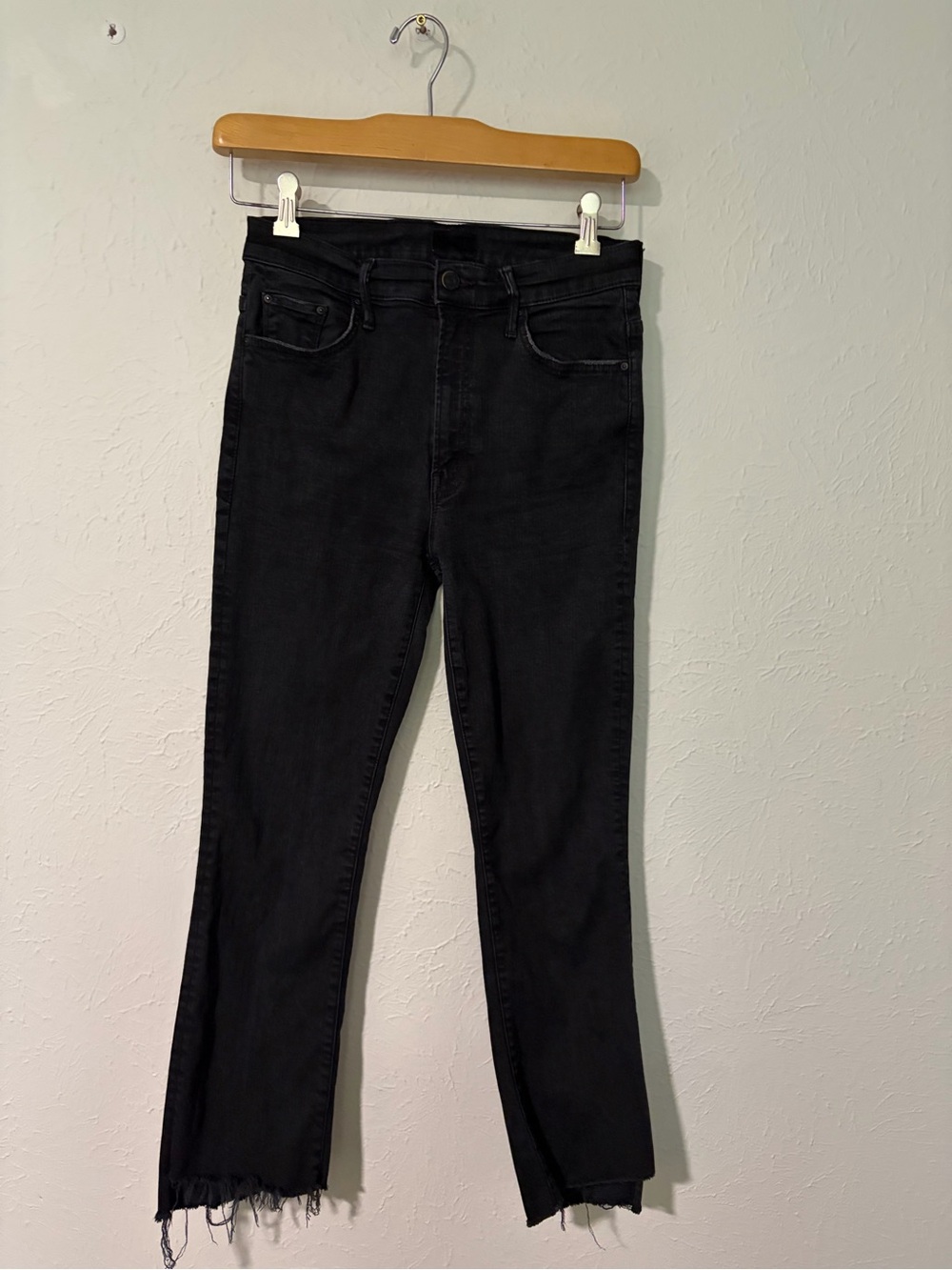 Mother Jeans the Insider Crop Step Fray Not Guilty Size 28